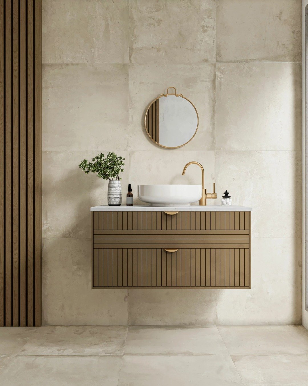 Warm Fluted Wood