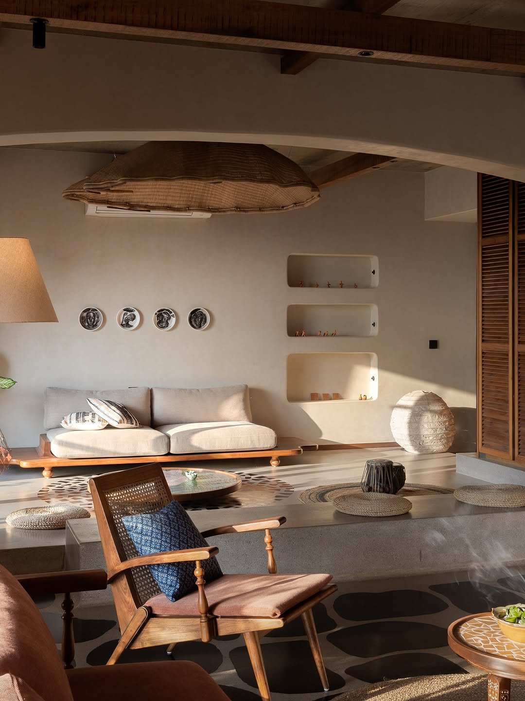 Warm Light Plaster Interior