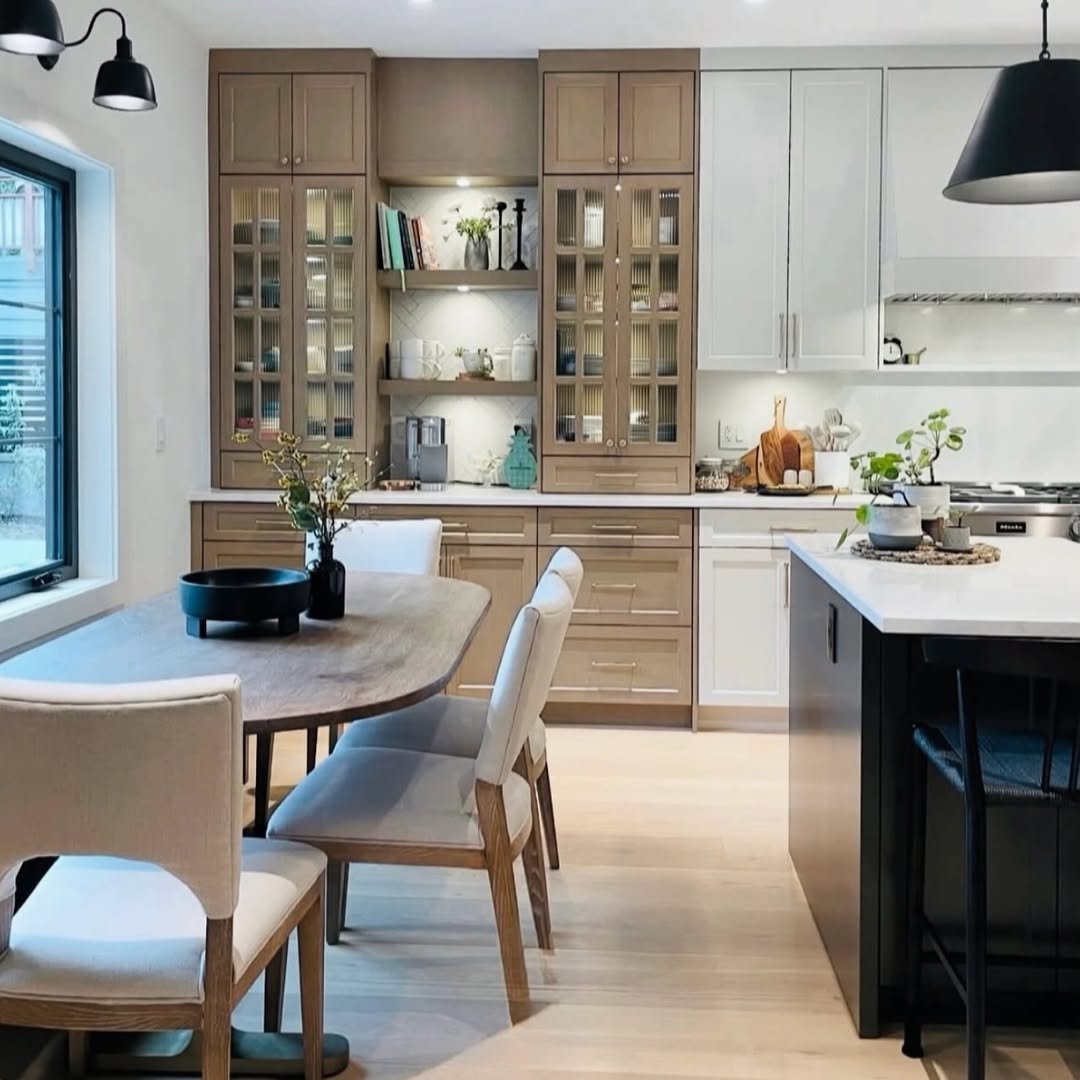 Warm Taupe Two-Tone Kitchen