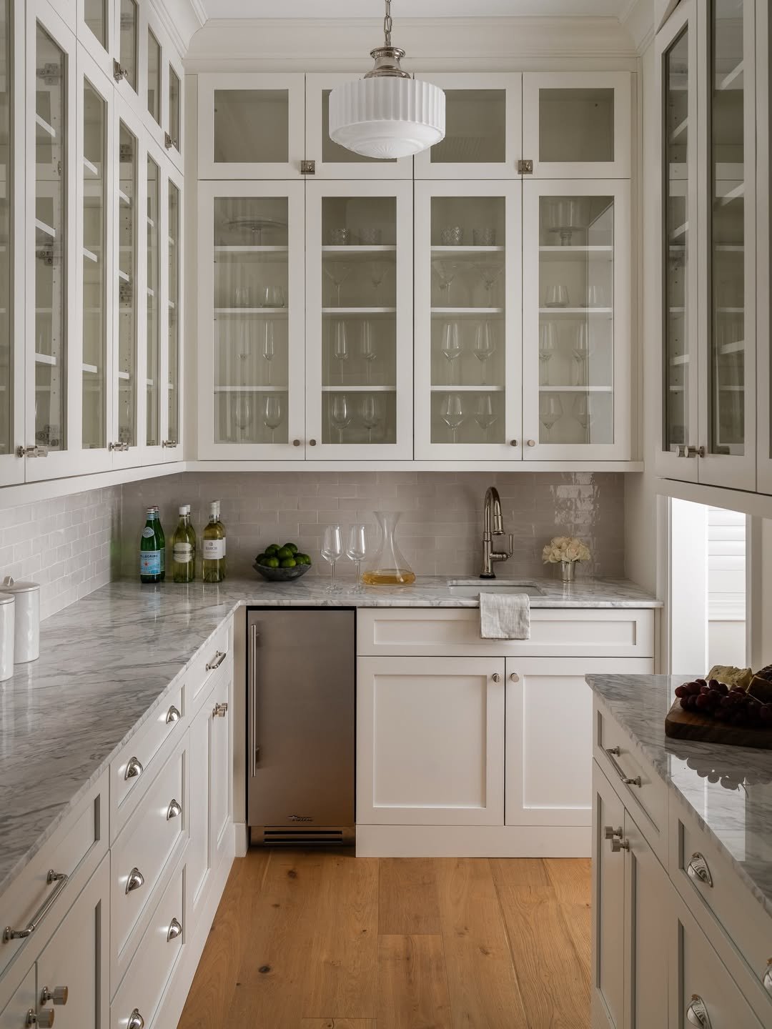 White Glass Pantry