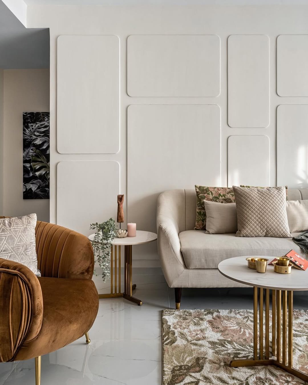 White Rounded Raised Panel Moulding