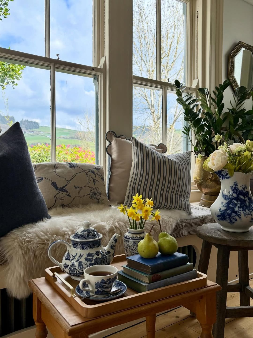 Window Seat in an English Room