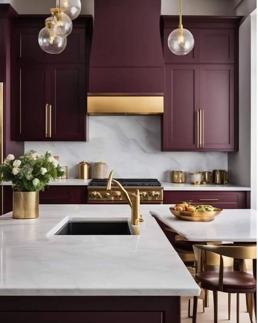 Wine Hood with Gold Trim