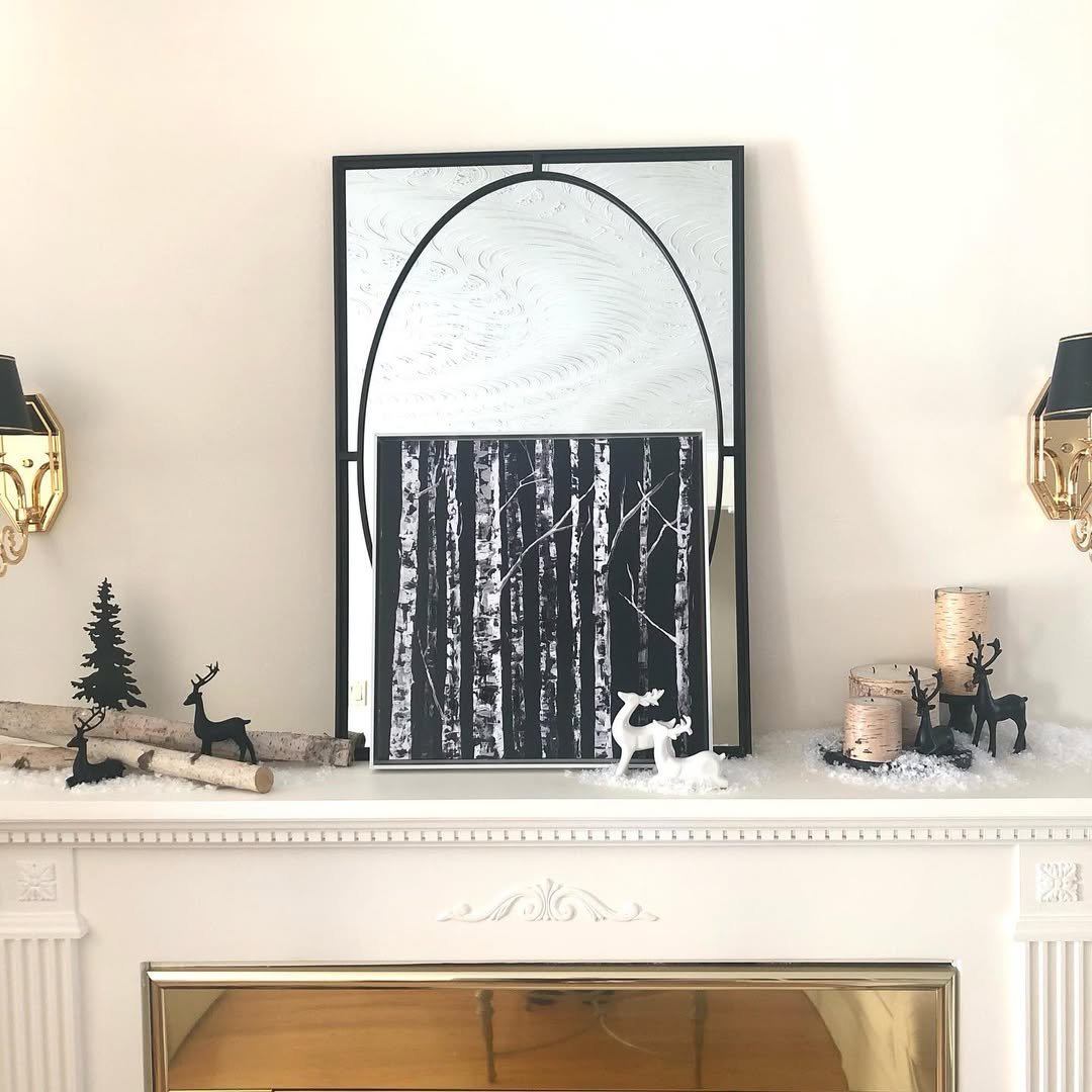 Winter Woodland Mantel