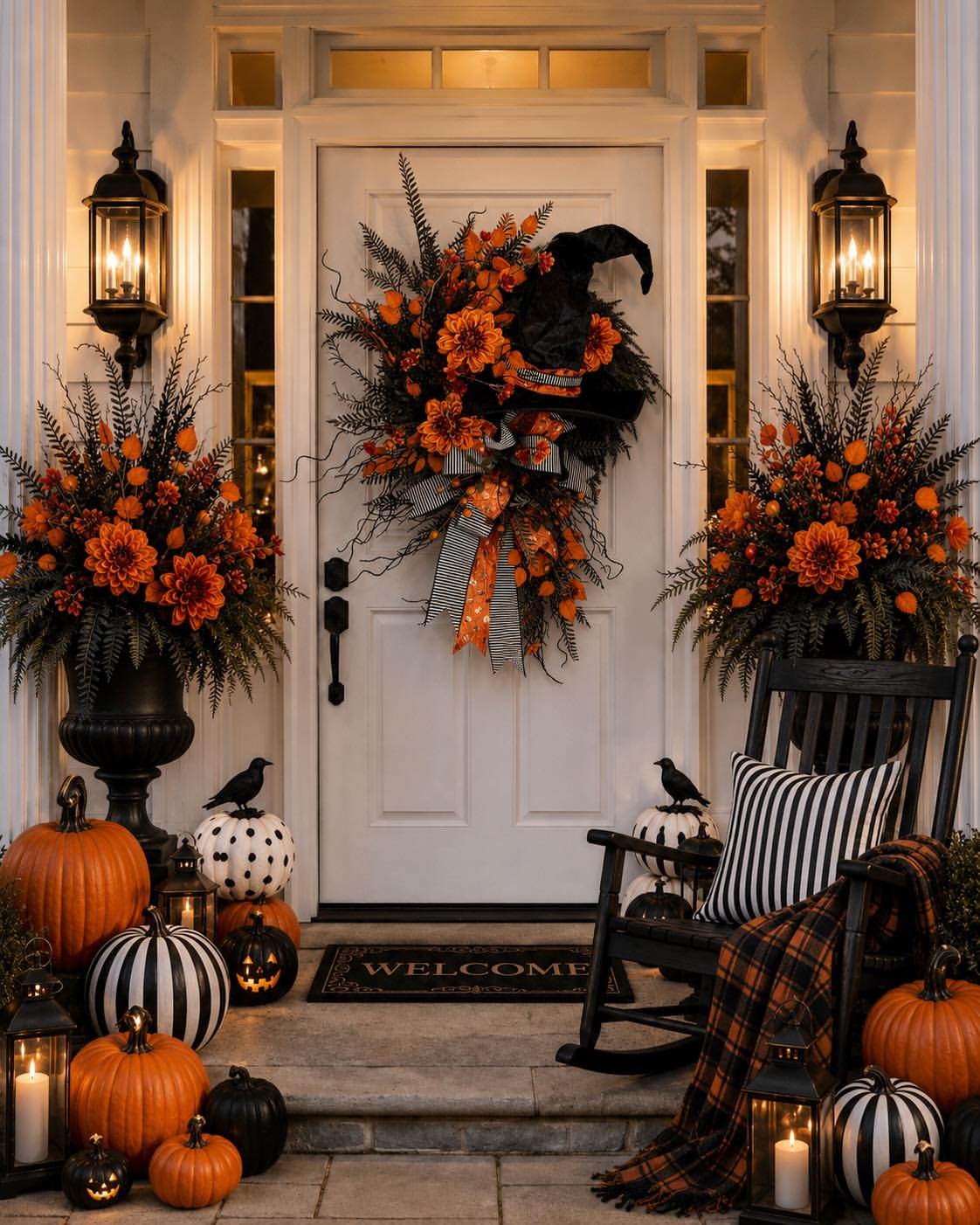 Witch Hat Front Door Wreath