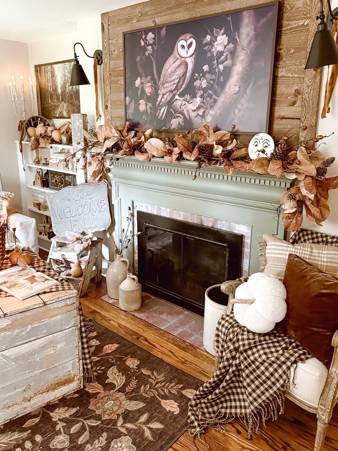 Woodland Mantel in Moody Tones