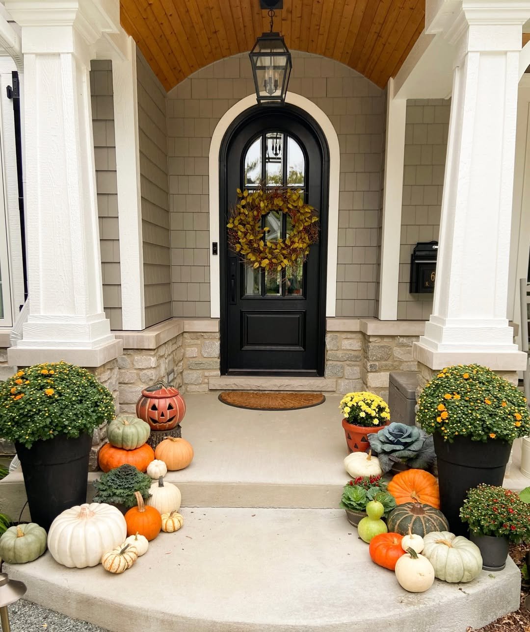 Wreaths on Double Barn Doors