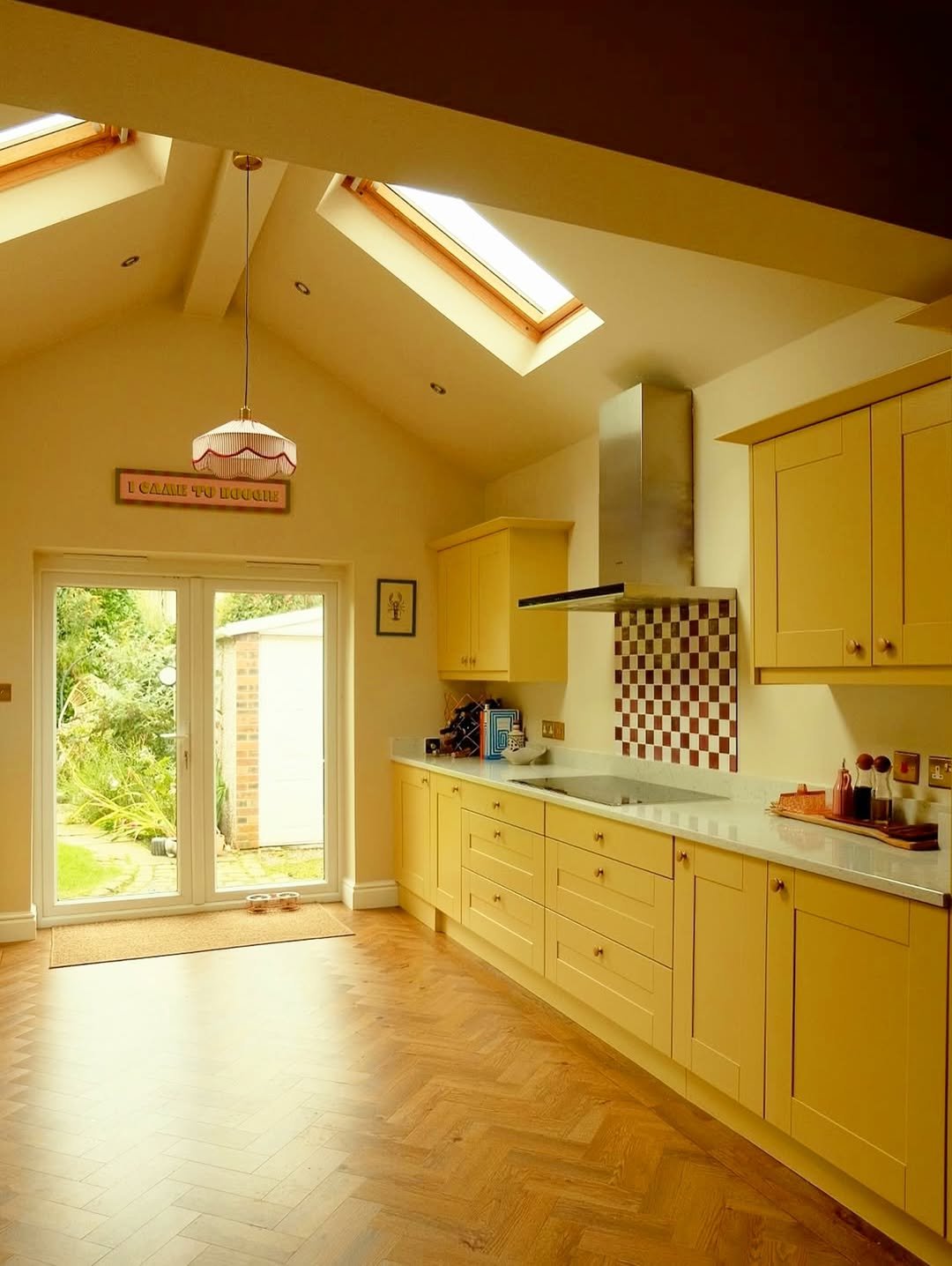 Yellow Kitchens with Skylights
